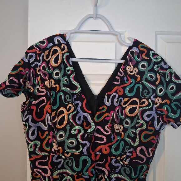 Joanie Arianne Snake print jumpsuit, size UK14/US10 - Picture 3 of 12